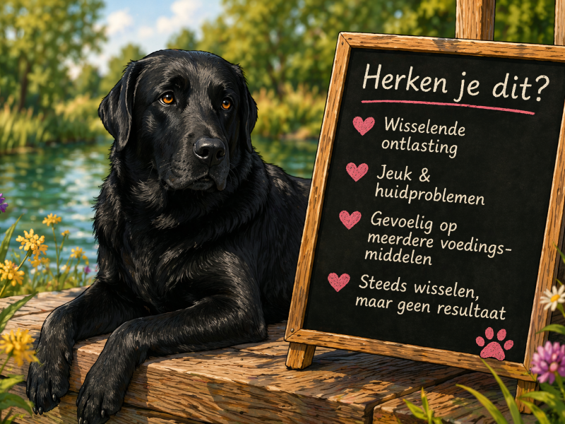Als je hond op voeding blijft reageren en je niet meer weet wat te doen